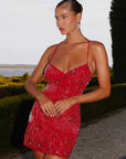 Women's Sequin Backless Spaghetti Strap Dress