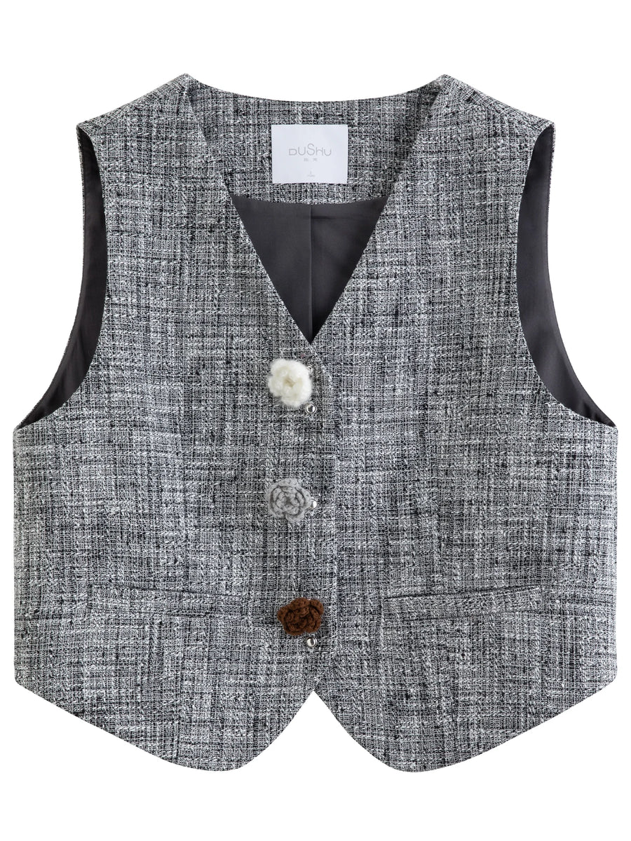 Women's Plus Size Elegant Temperament Suit | Vest & Skirt Set