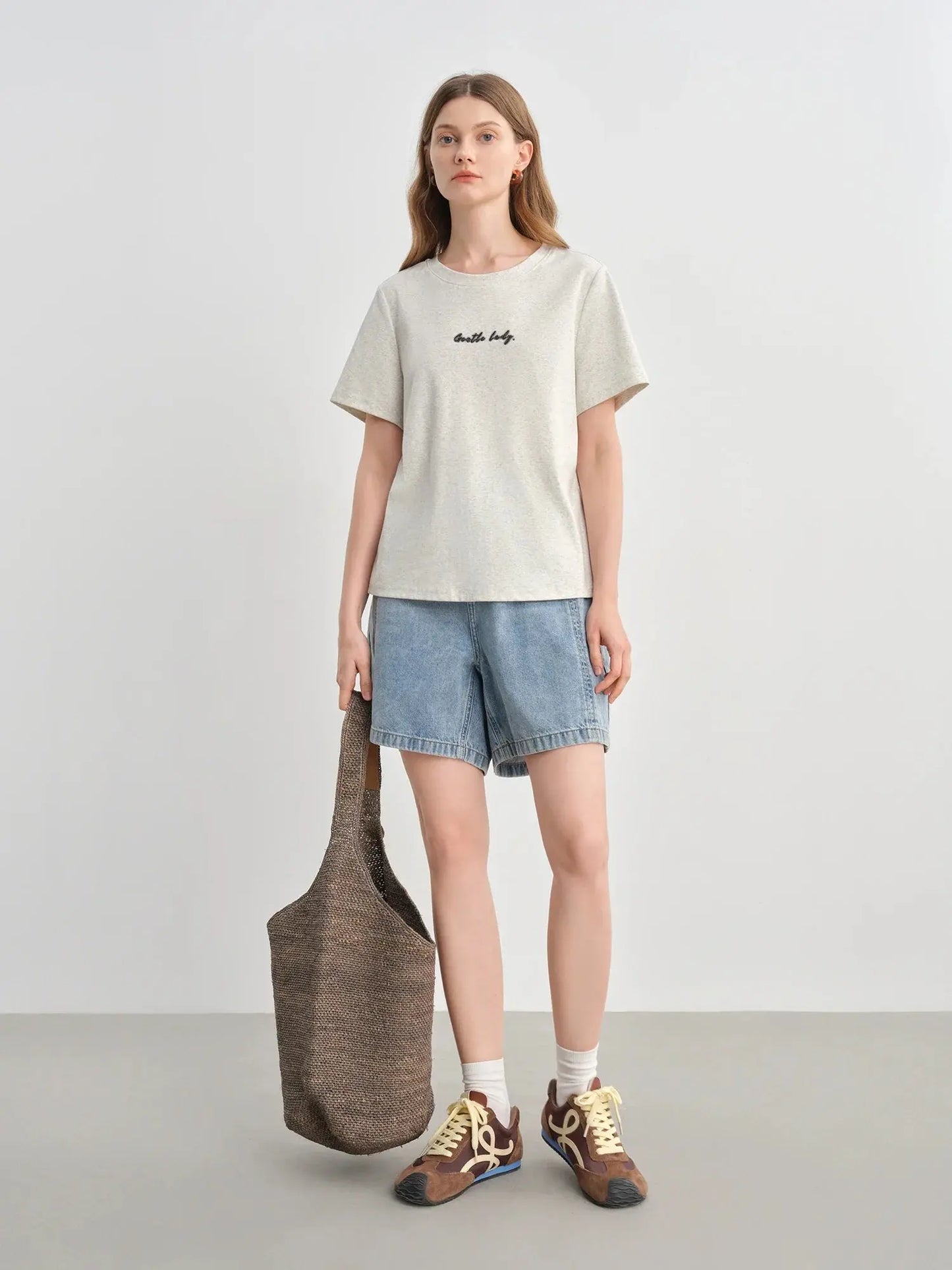 Plus-Size Contrast Letter Tee LORAN STORE