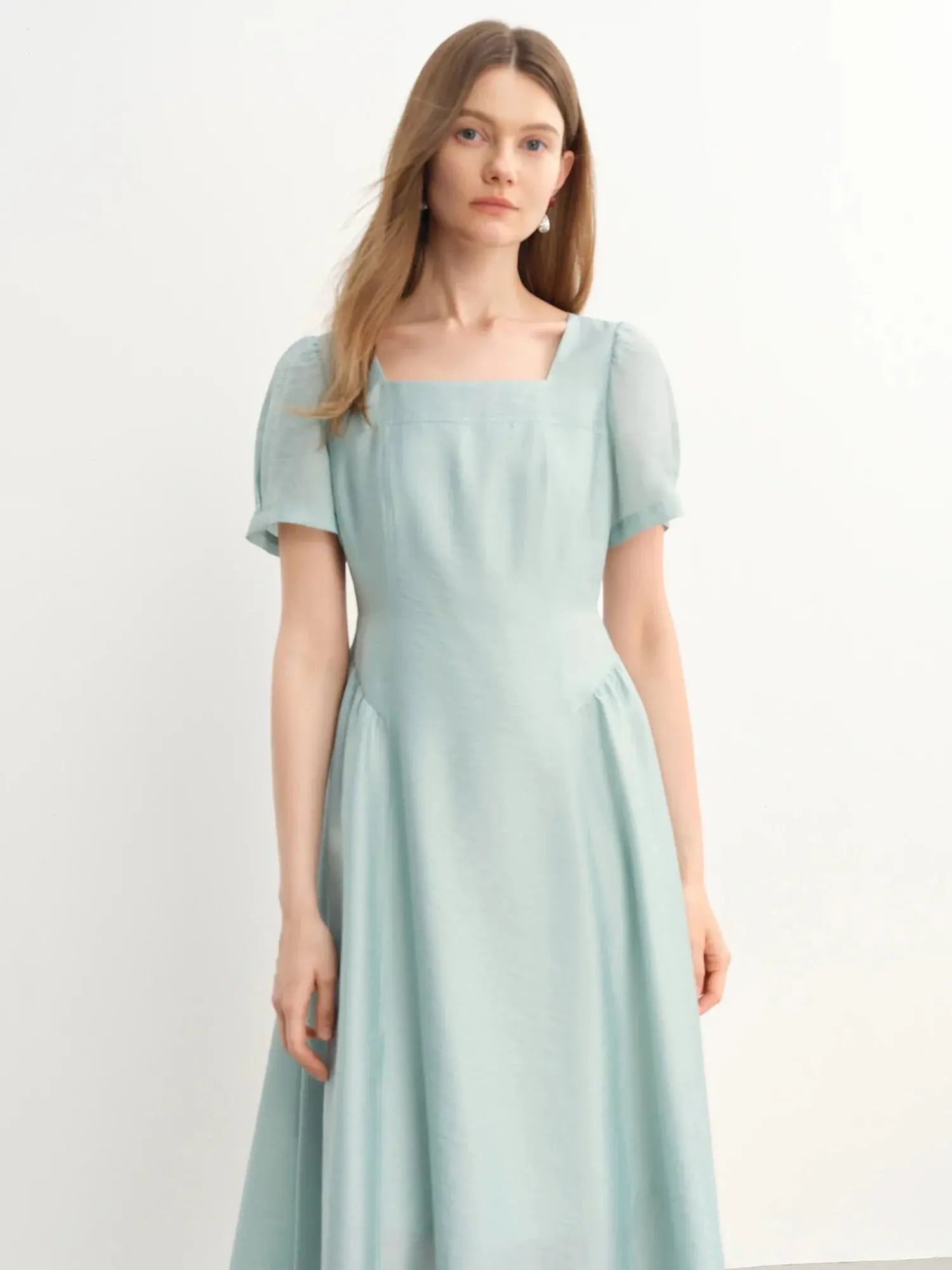 Luxe French Square Neckline Midi LORAN STORE