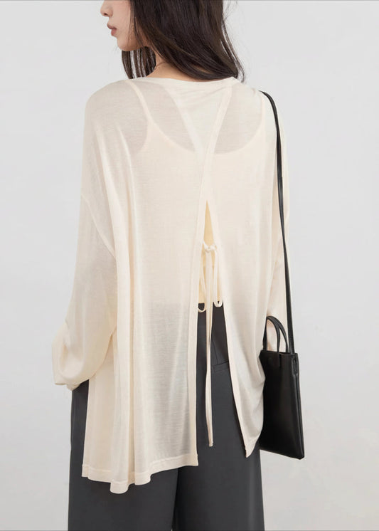 Lace-Up Summer Cardigan Sun Protection Shawl Coat Loran