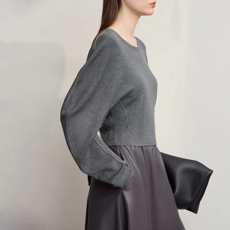 Minimalist O-Neck Pullover Sweater