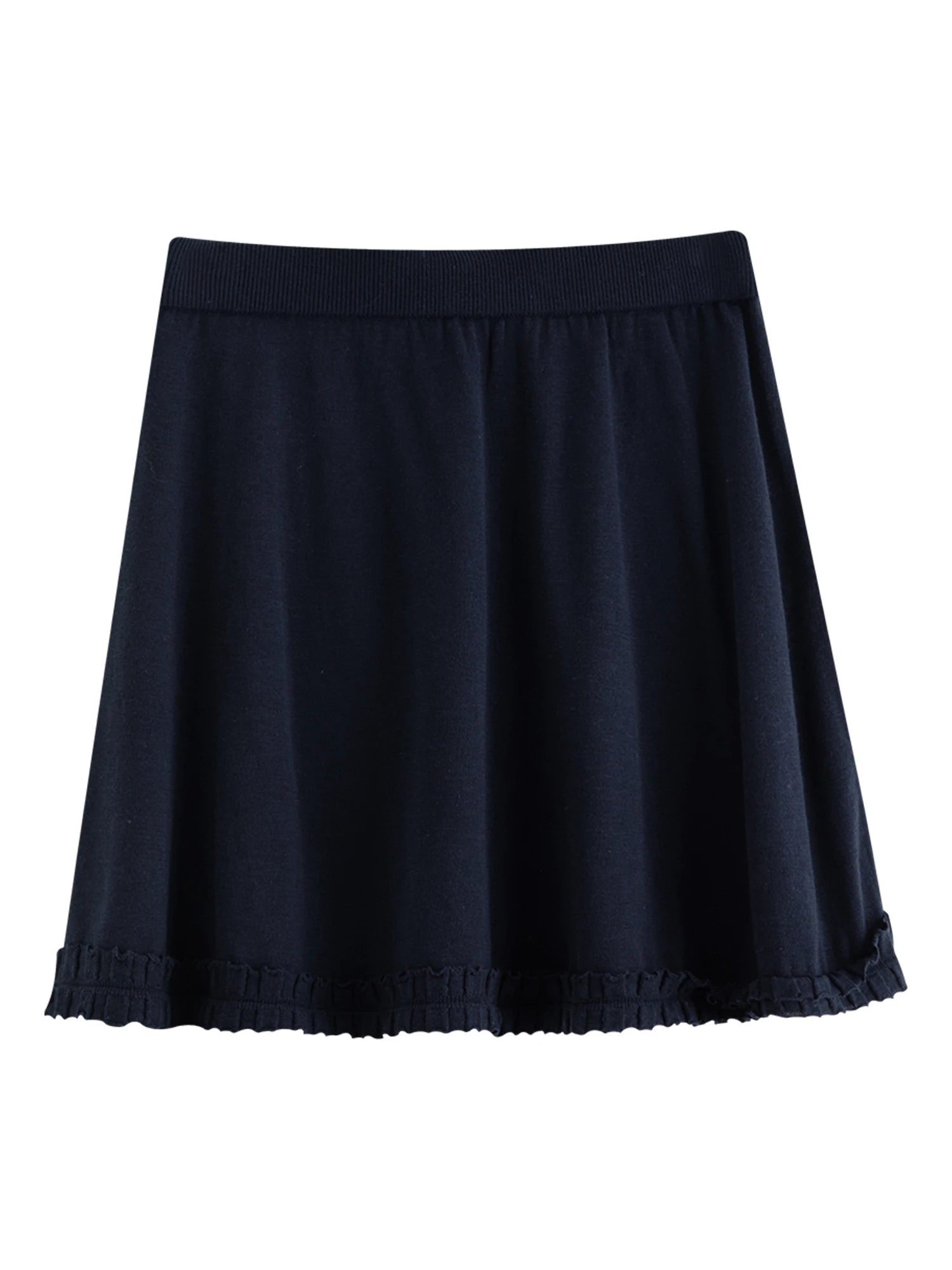 Stylish Trimmed Knit Set Off-Shoulder Top & Mini Skirt Loran