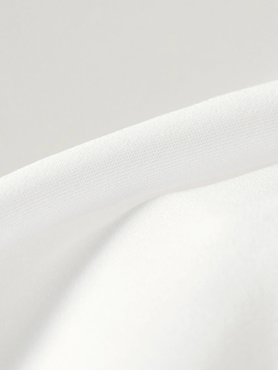 Relaxed Fit French-Inspired Lace Panel Dress