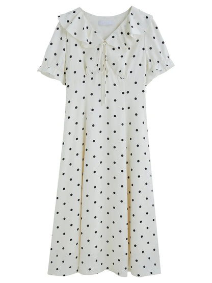 Elegant Polka Dot Sweetheart Dress LORAN STORE