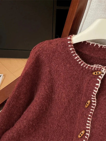 Cozy Long-Sleeve Cashmere Sweater for Women - Loran