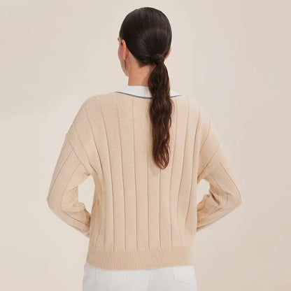 Women’s Luxe Cotton V-Neck LORAN STORE