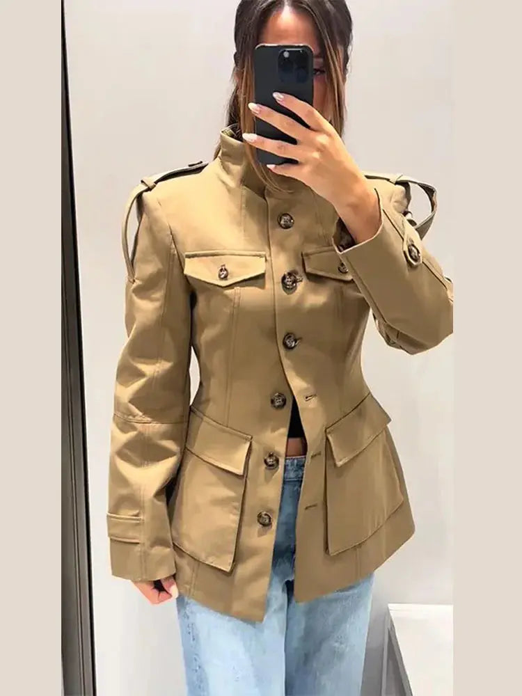 Women's Autumn Stand-Collar Jacket - Loran