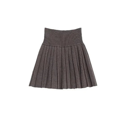 CHIC VEN Women Skirt Sets Solid Knitted Cardigan Short Sleeved Top Female Pleated Skirt Three Piece Optional Spring Autumn 2024 Loran