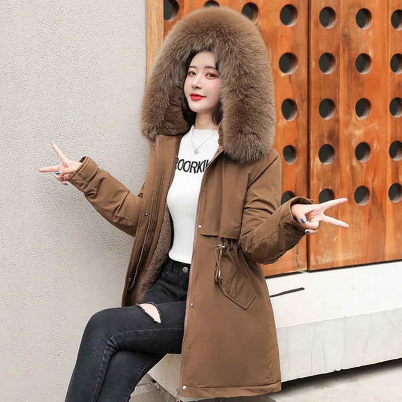 Fashion Long Coat Winter Thick Warm Hooded Jacket - 3IN SMART Shop  #