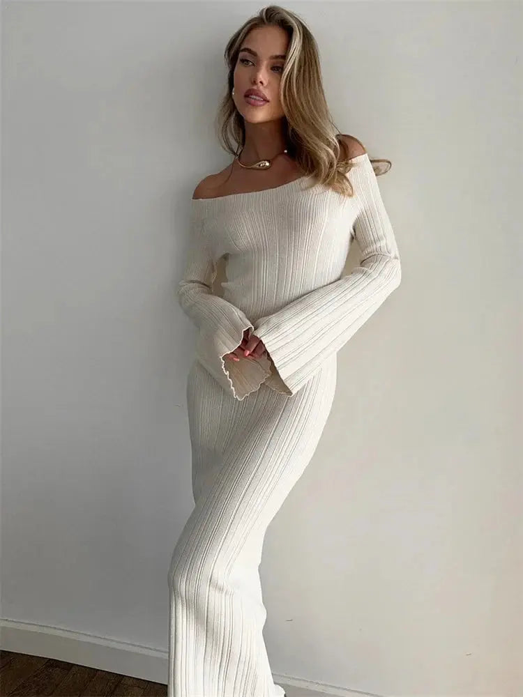 Women's Elegant High-Waist Slim Backless Dress - Loran