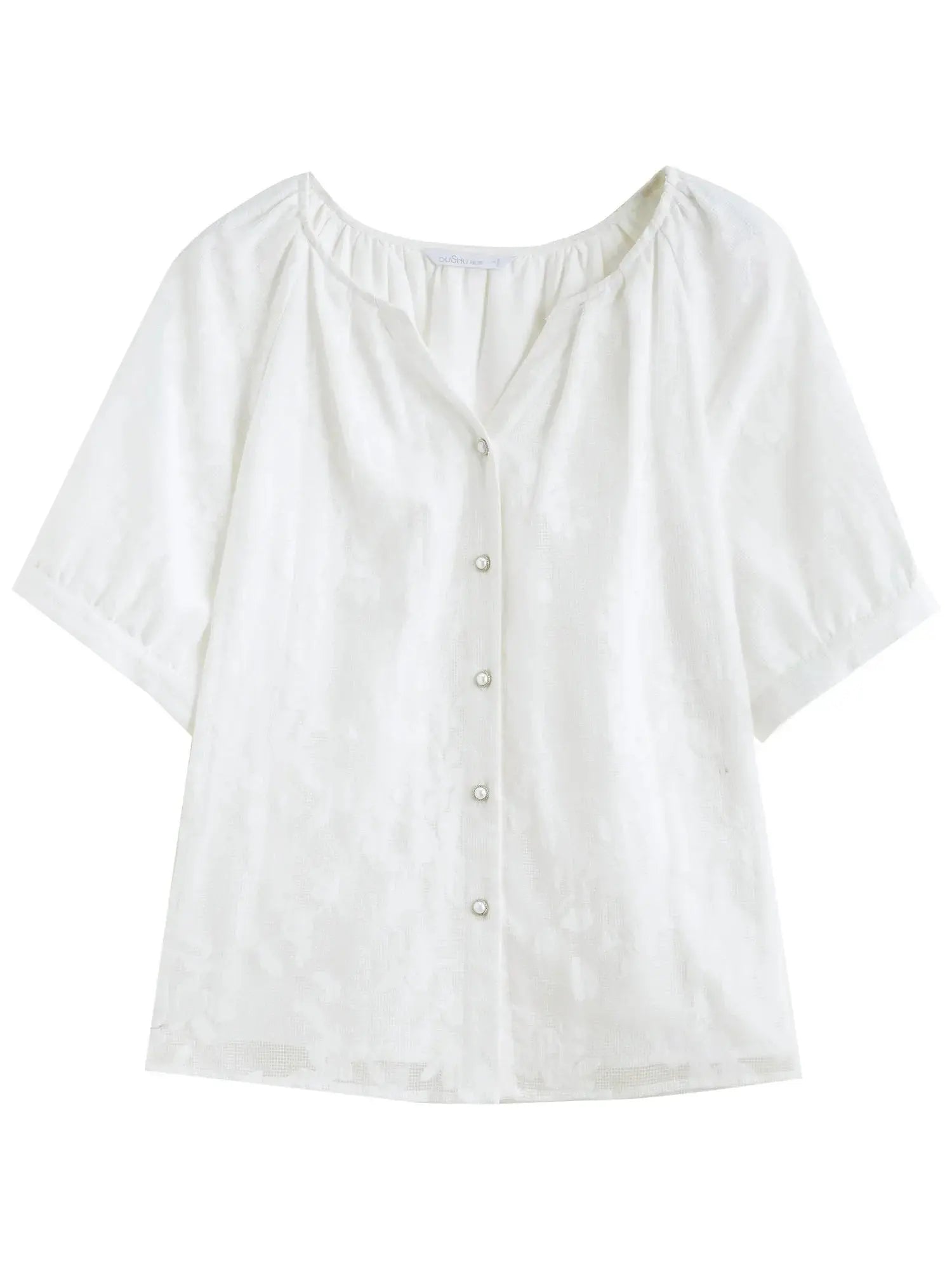 Breathable Cotton Blend Top for Chic Summer Office Wear - Loran