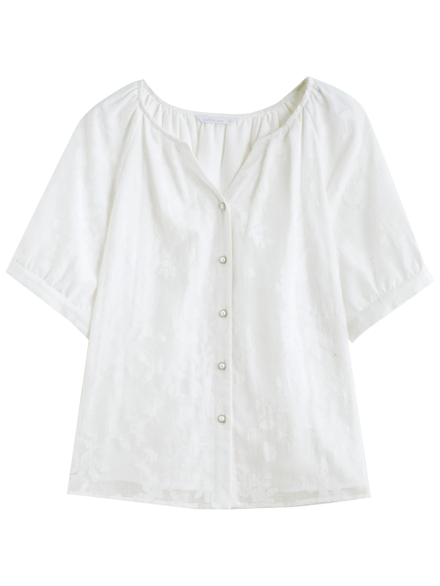 Raglan Sleeve Summer Shirt Minimalist Cotton Top Loran