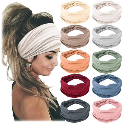 Women's Non-Slip Sports Headbands Soft & Elastic