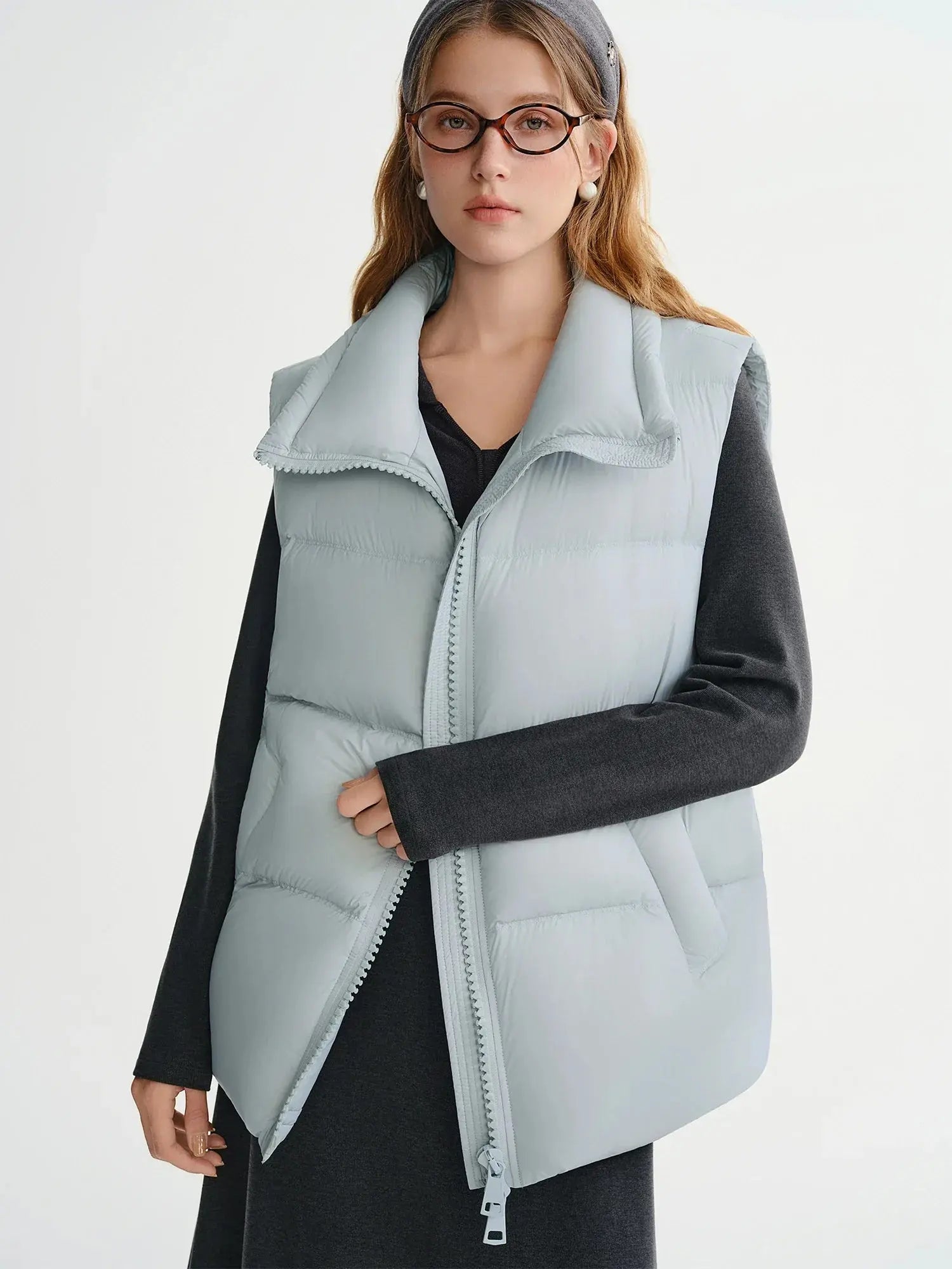 Women's Lightweight Double-Zip Thermal Down Vest - Loran