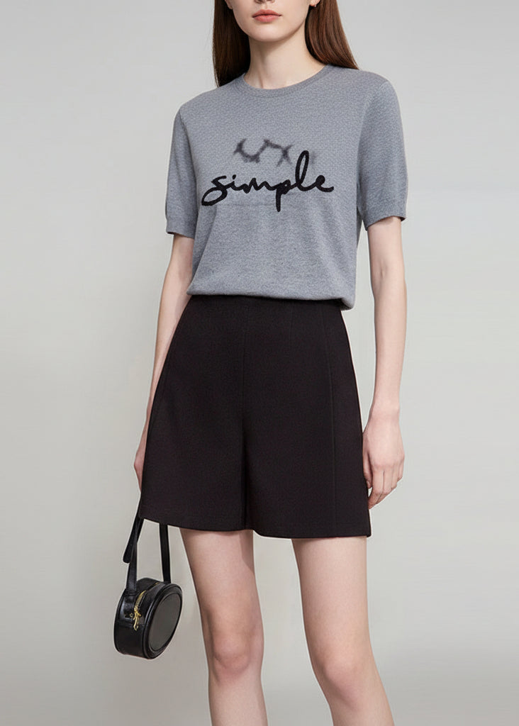 AMII 2025 Autumn Concise for Loose Casual Wide-leg Female pants Elegant Office Lady Simple  Shorts Bottoms 12523083 Loran