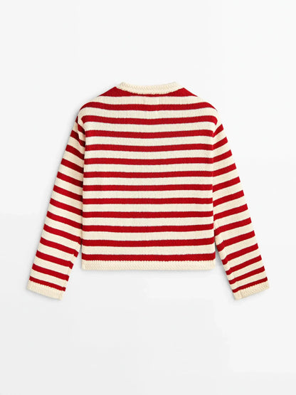 Slim-Fit Striped Cardigan for Spring LORAN STORE