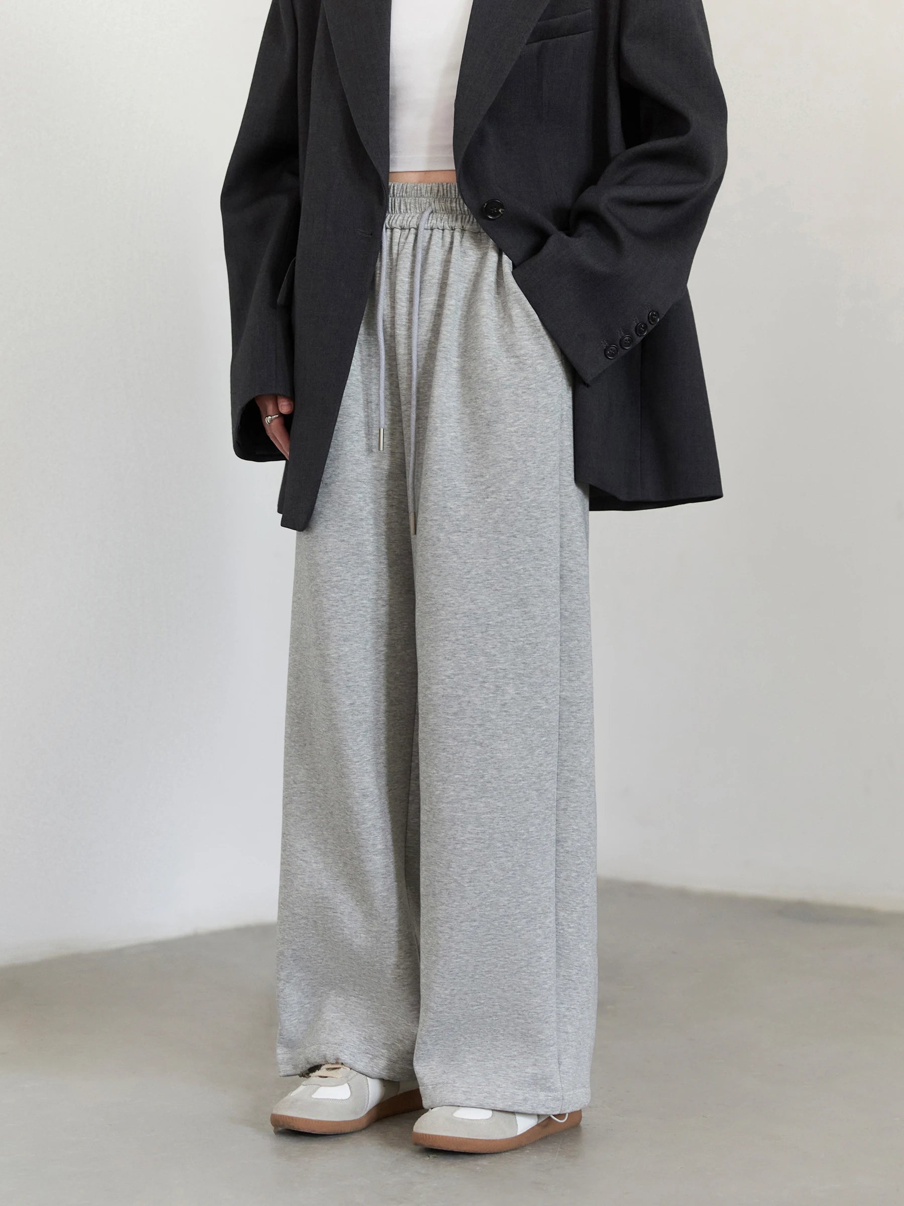 High-Waisted Wide Leg Pants Casual Loose Trousers Loran