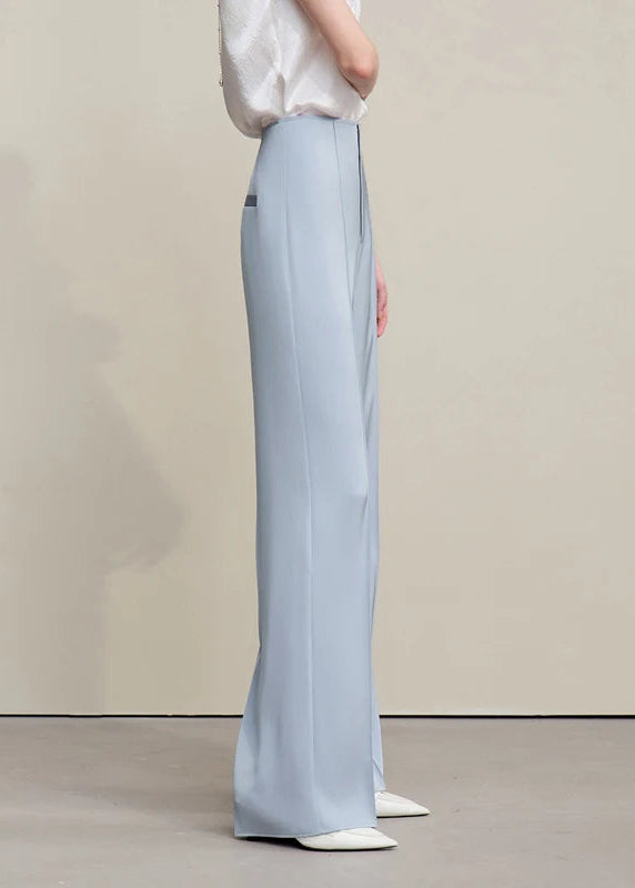 Amii Elegant Women's Pants 2026 Spring New Commuter Pleated Versatile Straight Pants Casual Matte Satin Woman Trousers 12641095 Loran