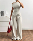 Women's Two-Piece Asymmetrical Summer Outfit