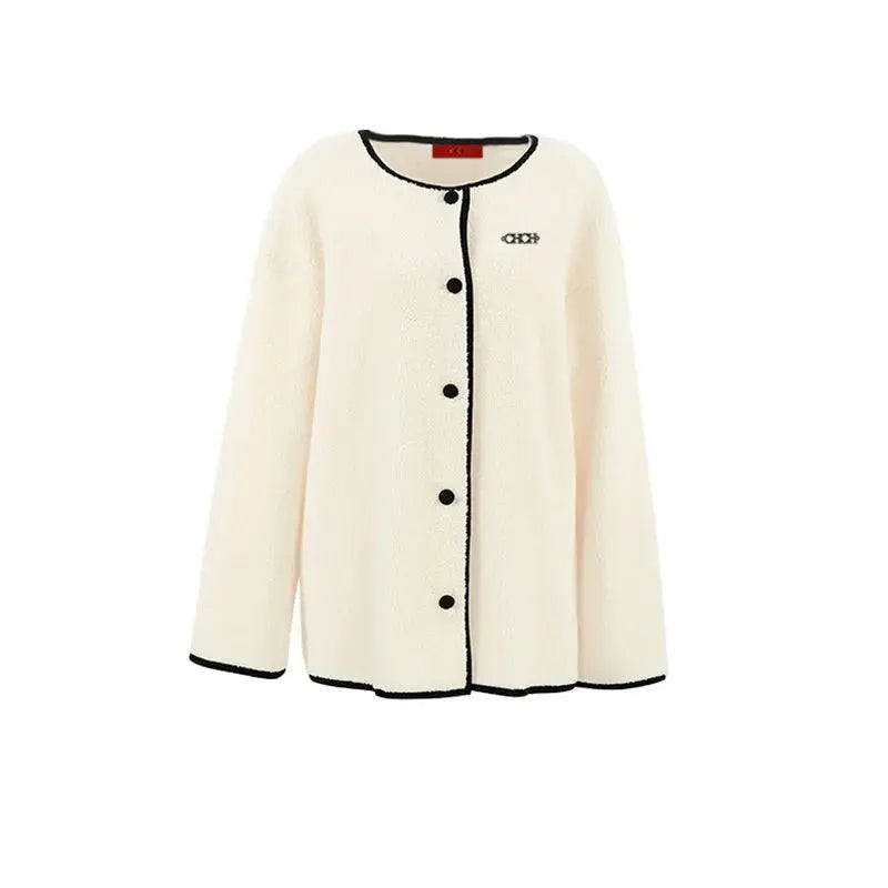 Women's Solid Fleece Panel Winter Coat - Loran