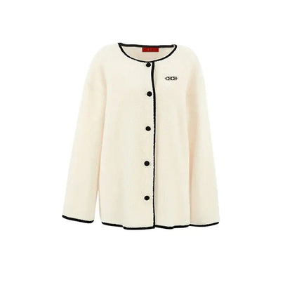 Women's Solid Fleece Panel Winter Coat - Loran