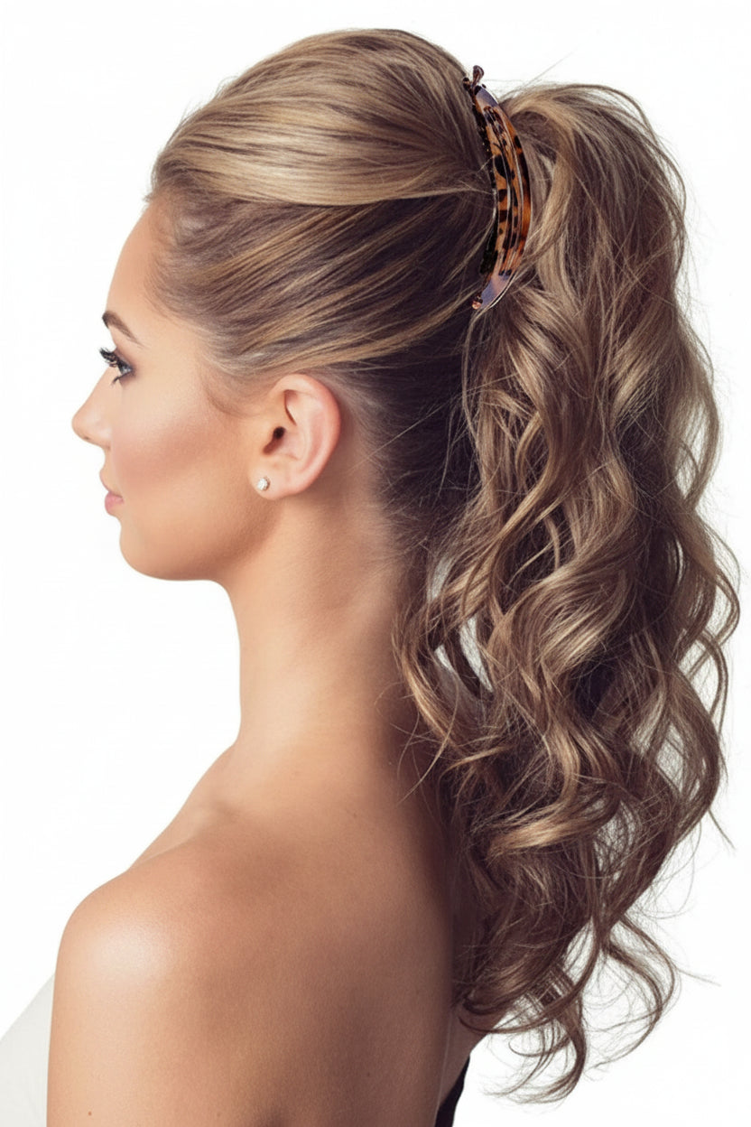 4pc Vintage Banana & Fishtail Hair Clip Set for Women