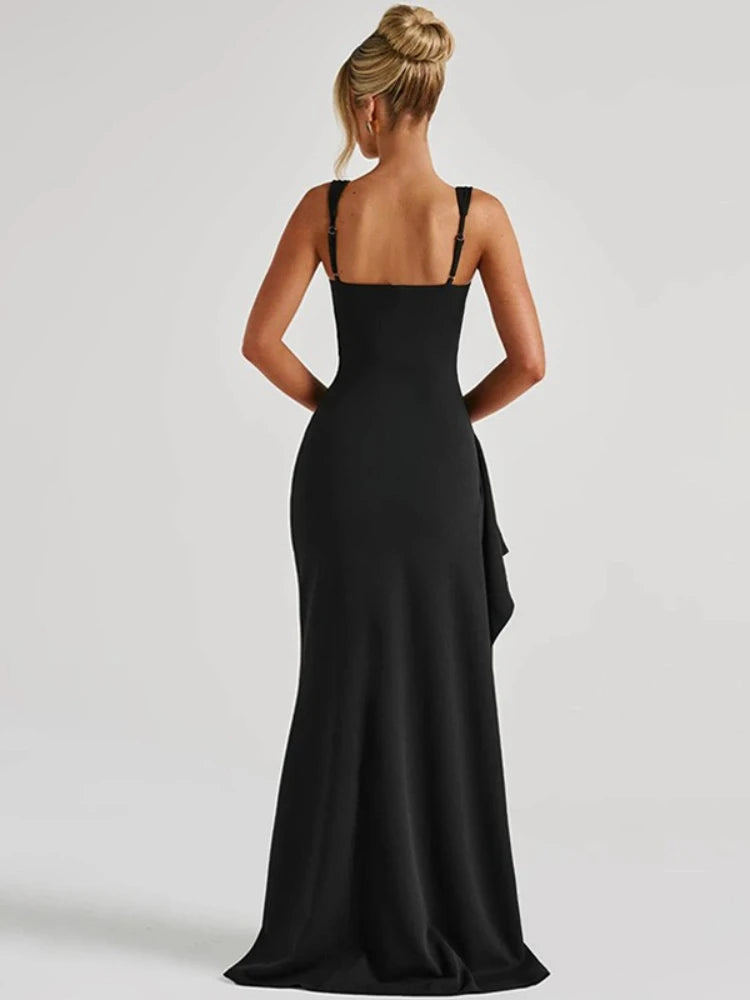 Chic Strappy Backless President's Dress