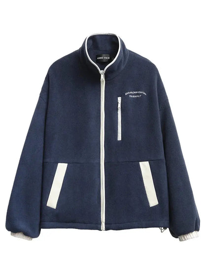 Women's Fleece Jacket with Stand-Up Collar - Loran