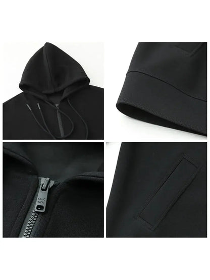Women's Casual Loose Solid Hooded Overcoat - Loran