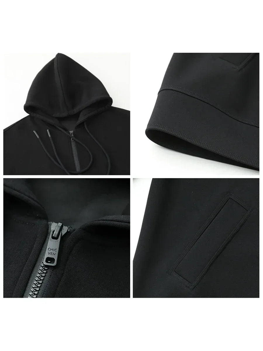 Women's Casual Loose Solid Hooded Overcoat