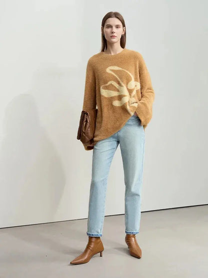 Warm Winter Pullover Sweater for Women - Loose Fit - Loran