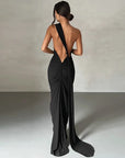 Elegant evening gown for weddings and formal events.