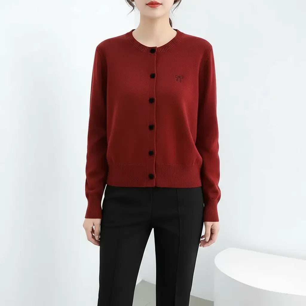 Vintage Love Button Knit Cardigan - Loran