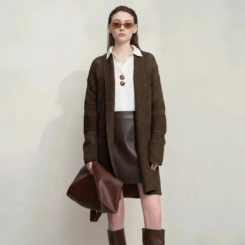 Minimalist Loose Knit Cardigan - Loran