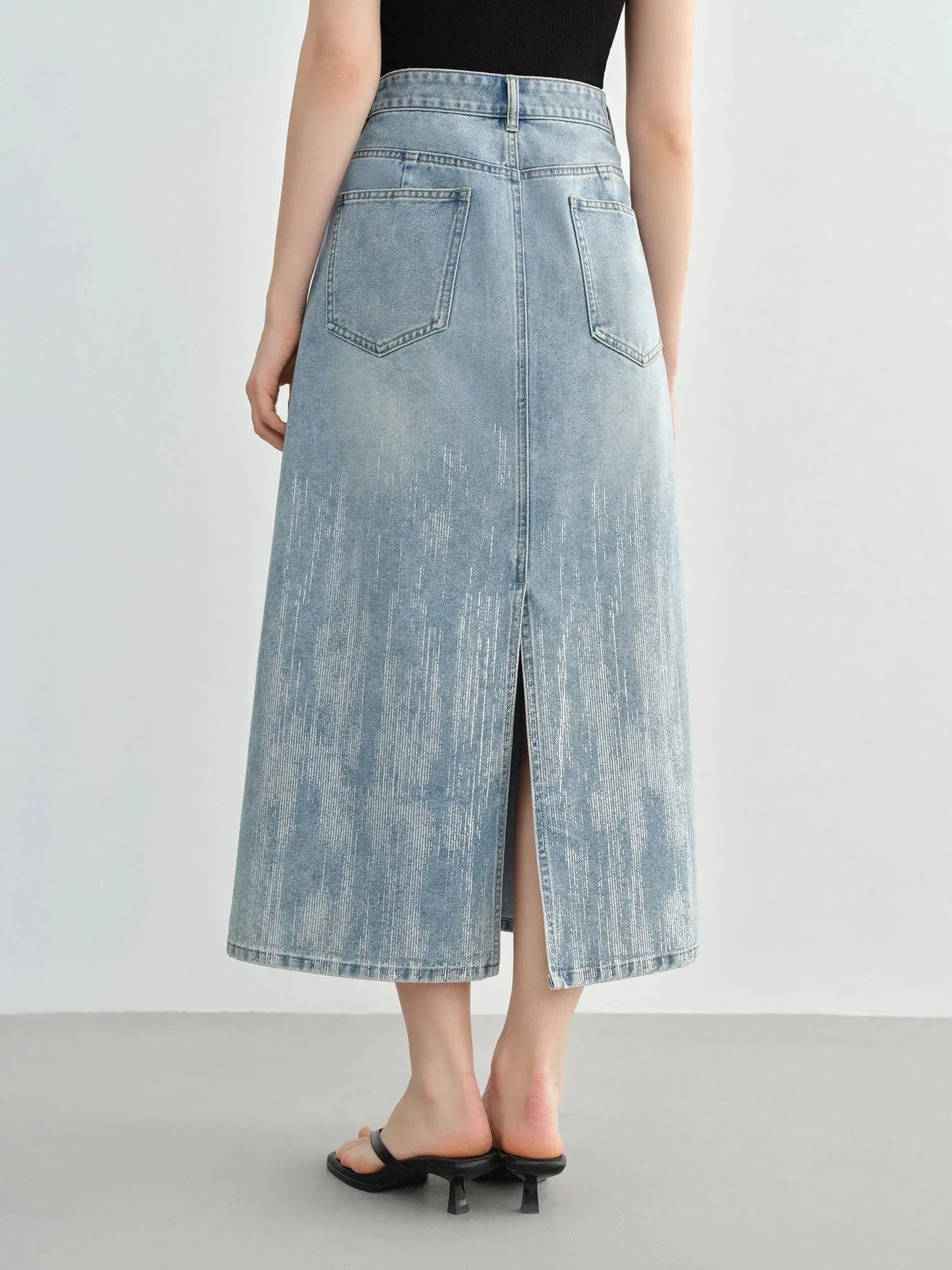 High-Waist Slimming Denim Skirt LORAN STORE