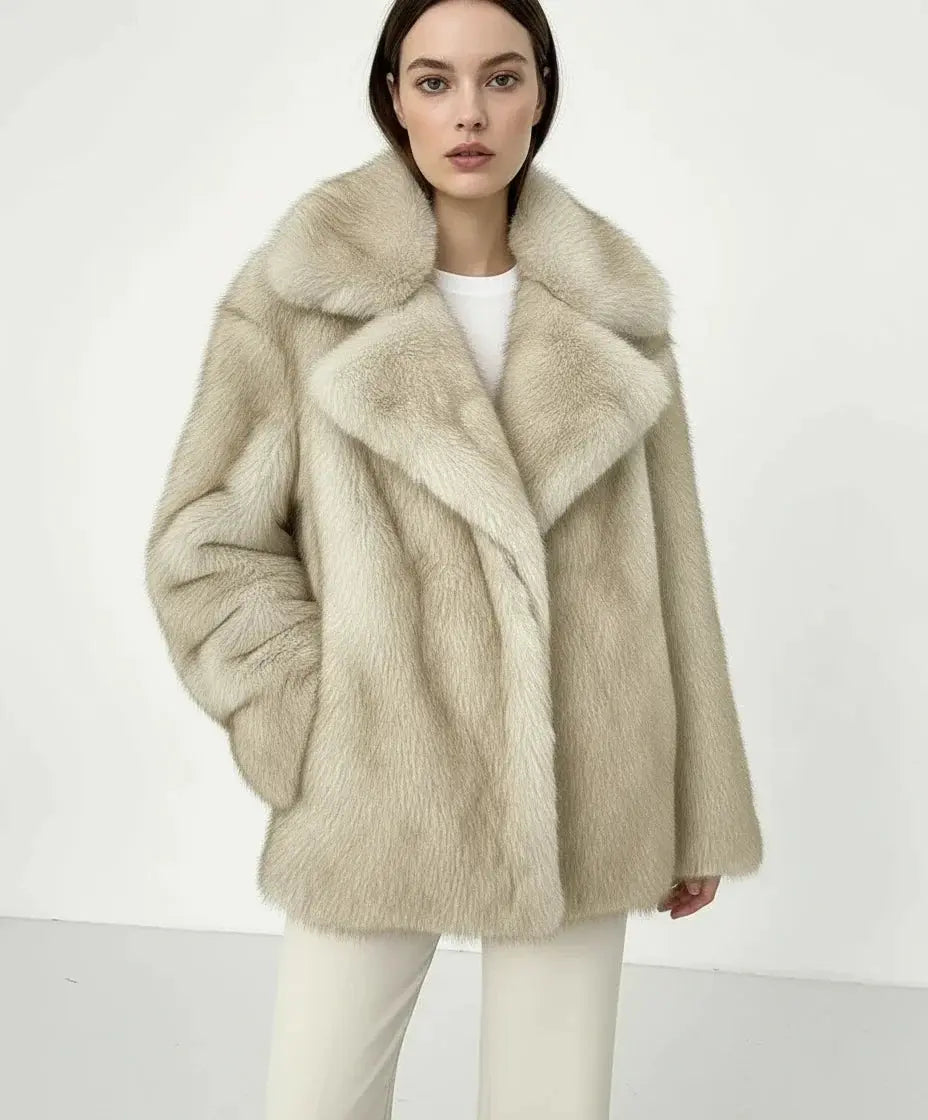 Fluffy Faux Fur Winter Coat - Loran