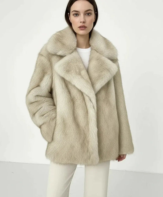 Fluffy Faux Fur Winter Coat - Loran