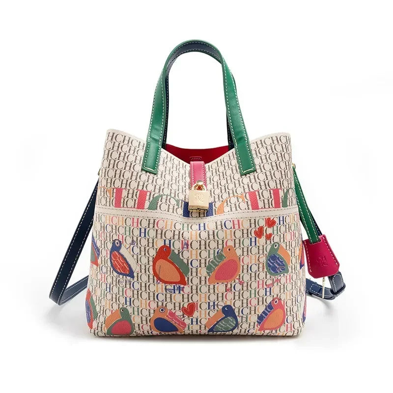 CH Floral Shoulder Bag Classic Large Fashion Tote