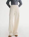 Plus-Size Wide-Leg Drawstring Pants for Winter