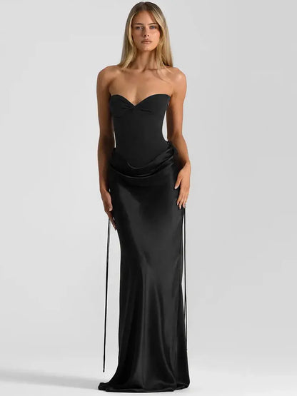 Off-Shoulder Backless Bodycon Party Dress - Loran