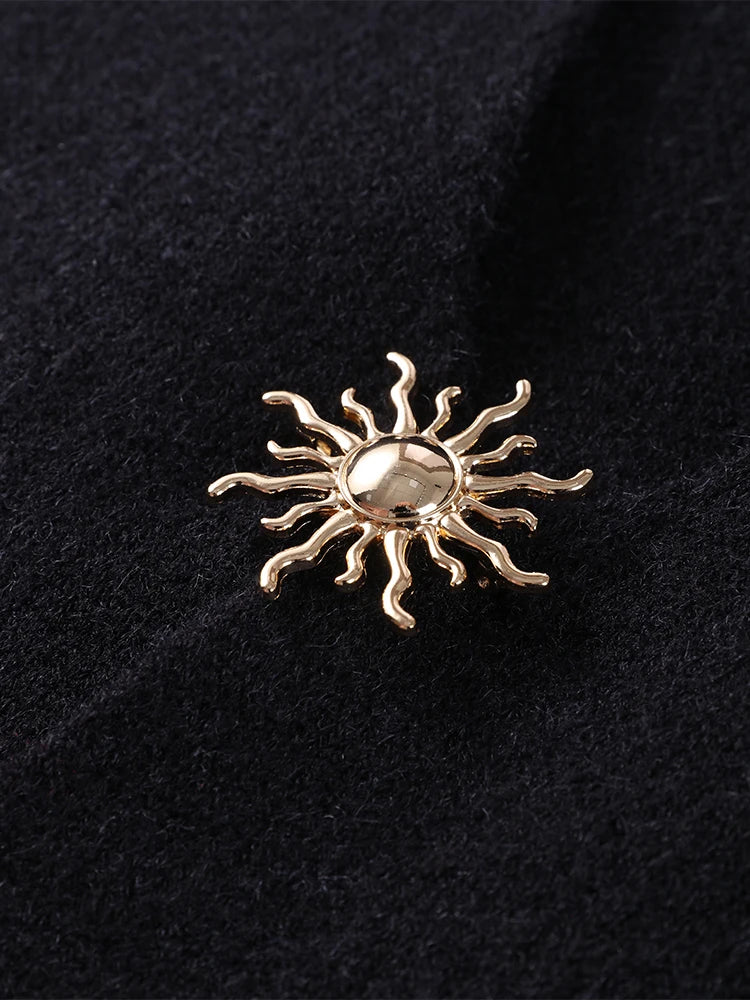 Solid Color Single-Breasted Knit Cardigan