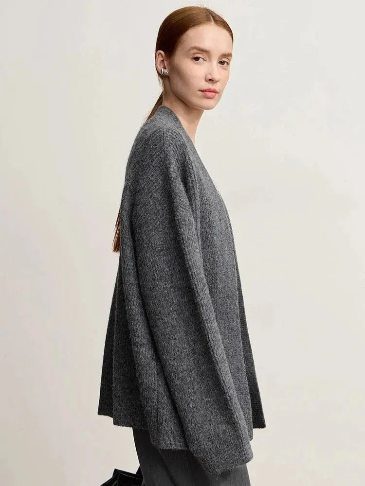 Cozy V-Neck Knit Cardigan for Women - Loran