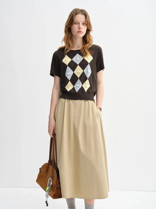 Women’s Textured Embroidery Knit Top LORAN STORE