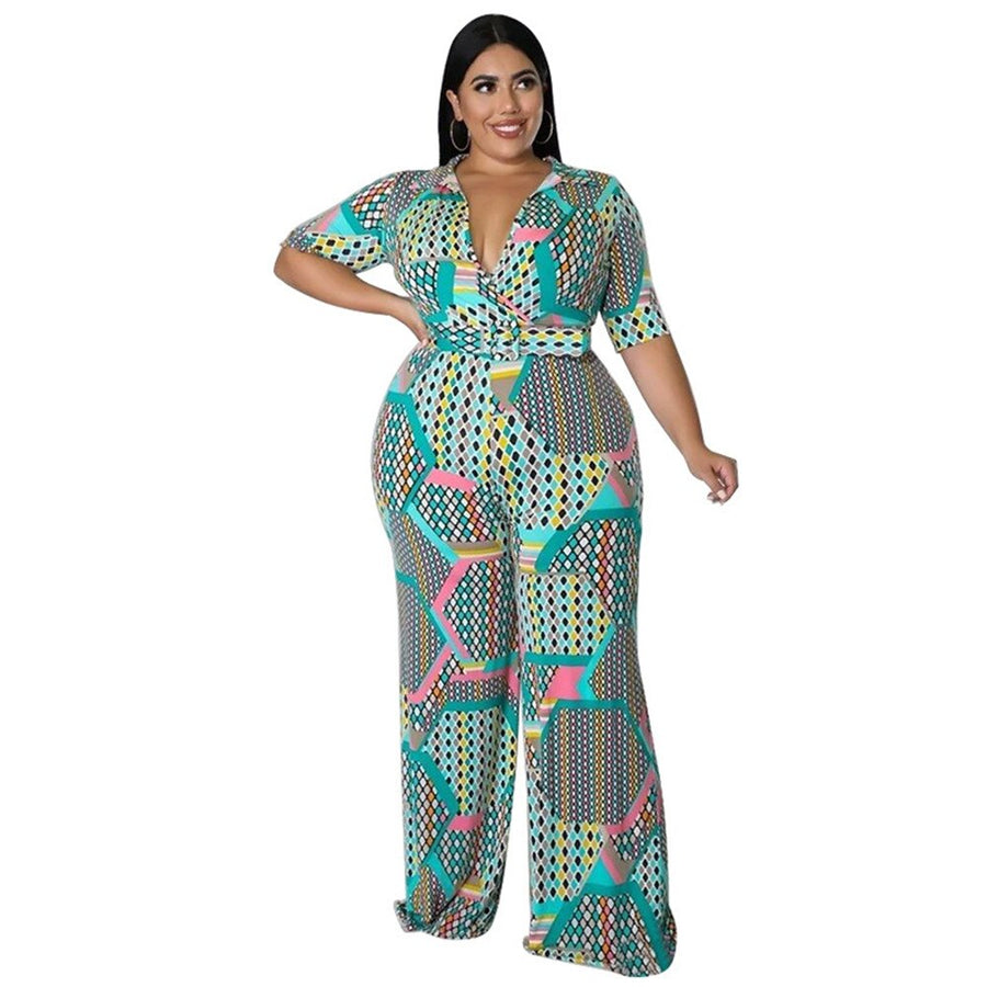 Plus Size Jumpsuit Printed - 3IN SMART Shop  #