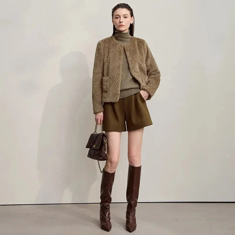 Women's Versatile Warm Knit Winter Coat - Loran