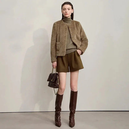 Women's Versatile Warm Knit Winter Coat - Loran