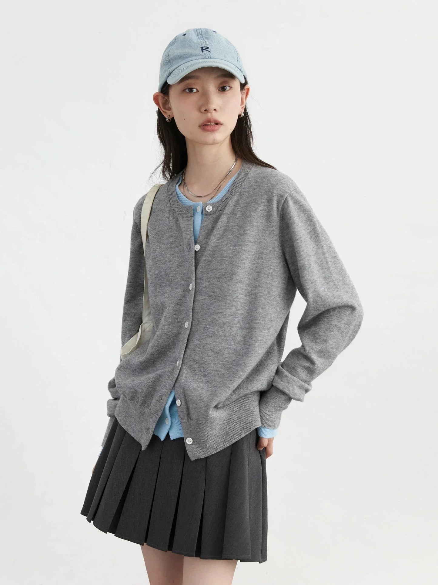 CHIC VEN Women Cardigan Korean O Neck Loose Single Breasted Knitted Sweaters Fashion Female Jumpers Clothing Autumn 2025 Loran