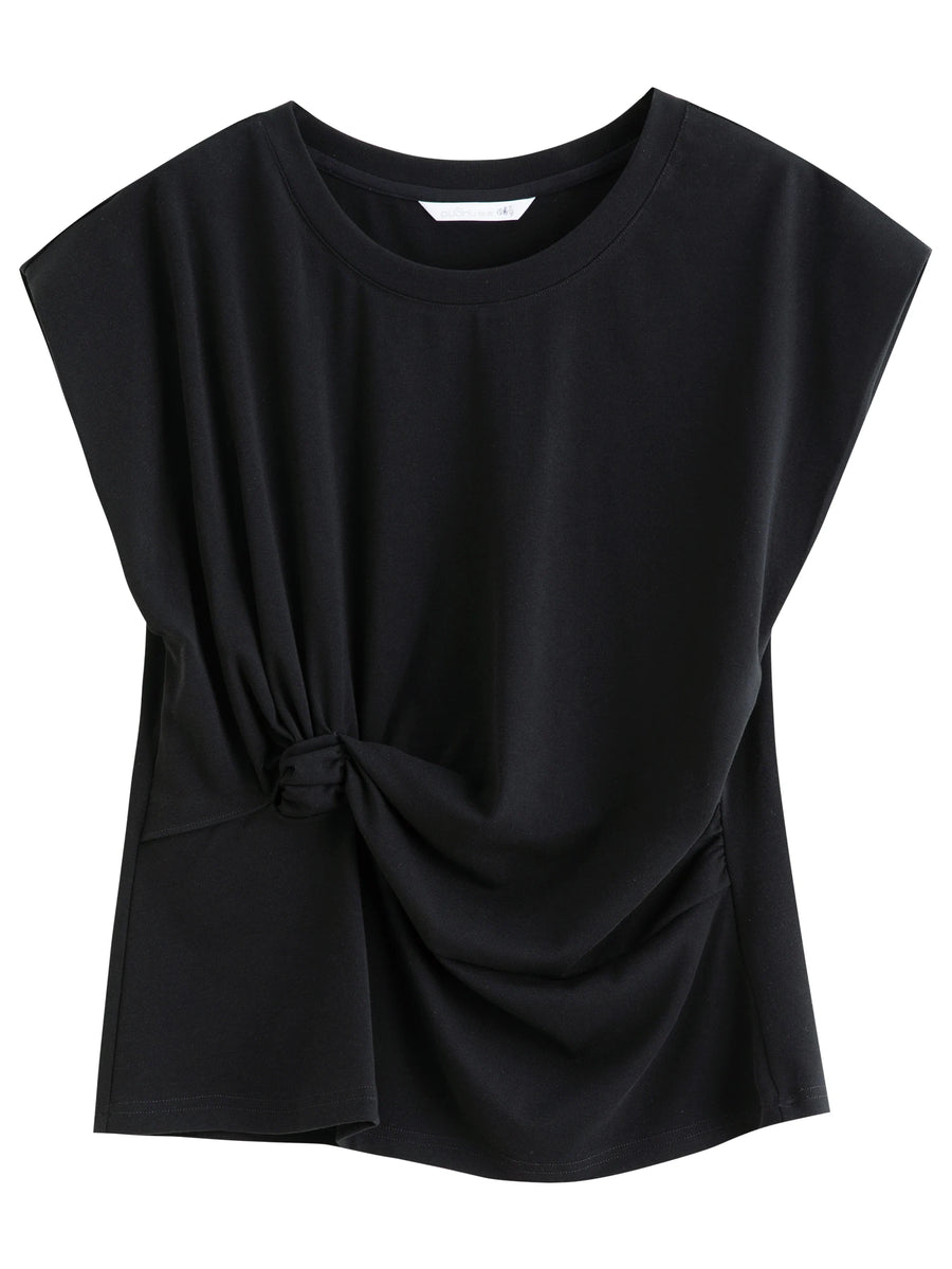 Cinched Waist Short Sleeve T-Shirt