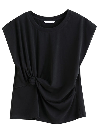 Women’s Cinched Waist T-Shirt Flattering Summer Top Loran